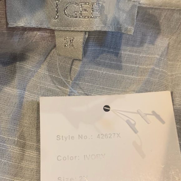 Boutique White Lace Boho Tunic Top size 2X - Picture 4 of 4